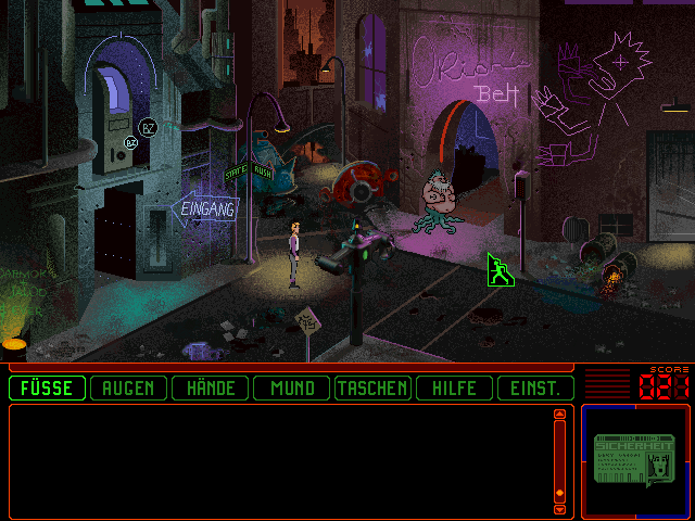 Space Quest 6: Roger Wilco in the Spinal Frontier (DOS) screenshot: Another rotten street
