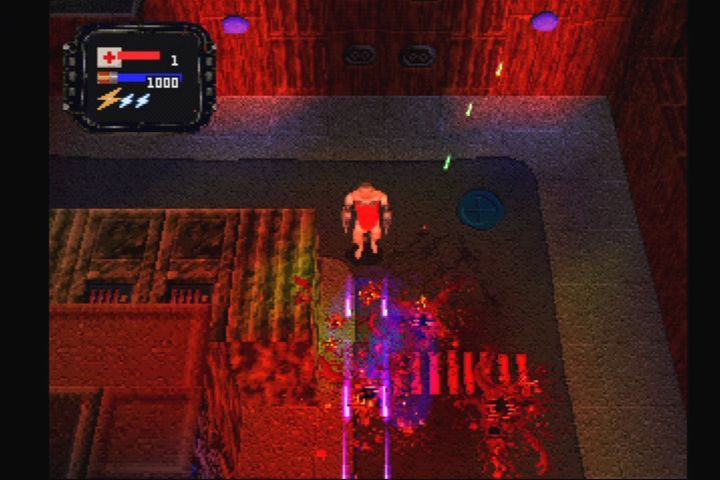 Re-Loaded (PlayStation) screenshot: No shortage of gore.