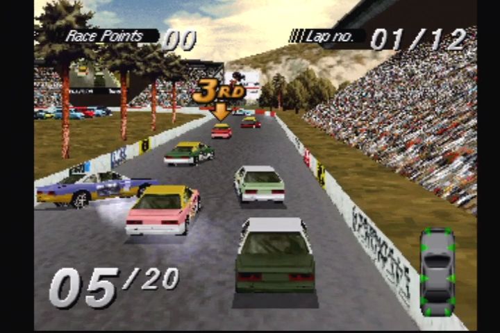 Screenshot Of Destruction Derby (PlayStation, 1995) - MobyGames