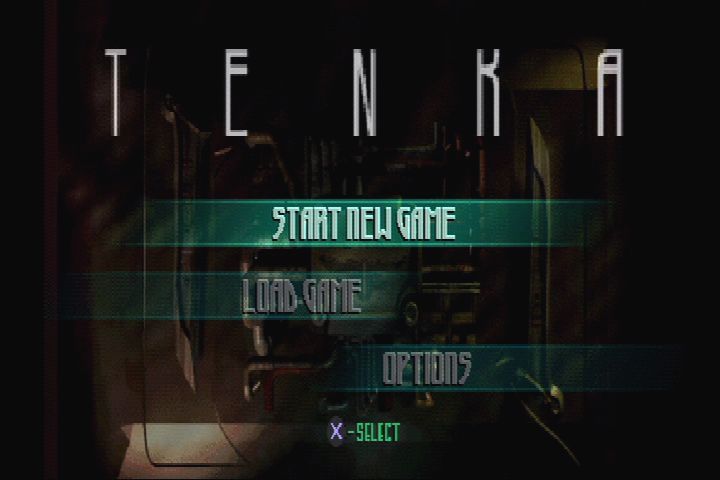 Codename: Tenka (PlayStation) screenshot: Main menu