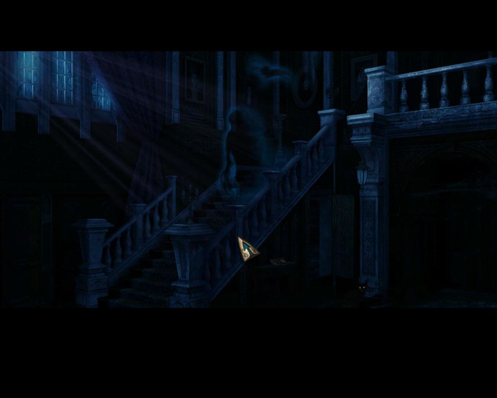 Fear for Sale: Mystery of McInroy Manor (Windows) screenshot: Entering the house its dark no power and ghosts appear