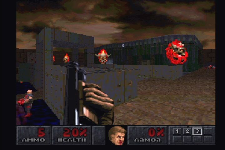 Final Doom (PlayStation) screenshot: More of "Attack"