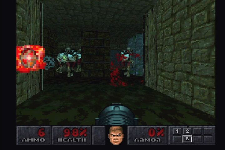 Final Doom (PlayStation) screenshot: This likely won't end well.