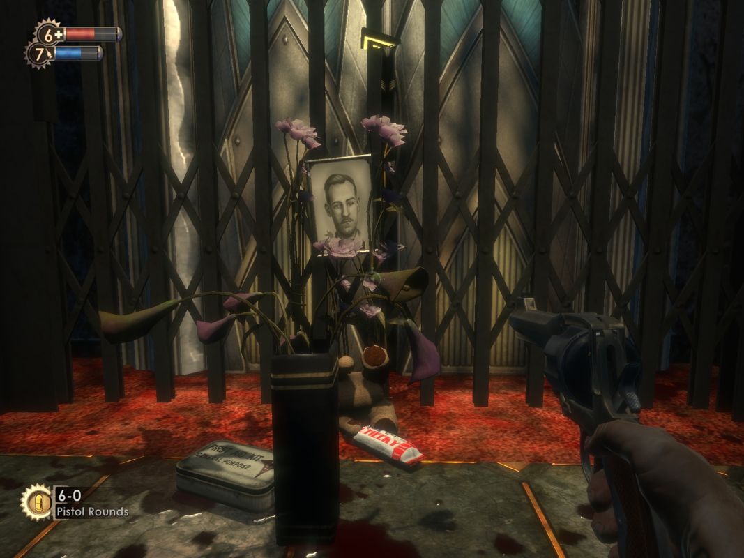 BioShock (Windows) screenshot: Someone mourned his lost dad and husband