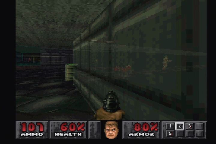 Doom (PlayStation) screenshot: PSX-exclusive "X-Ray Goggles" cheat.