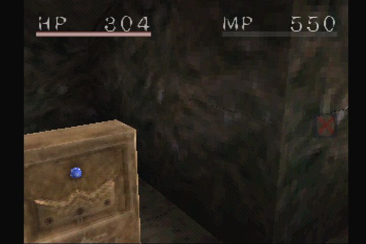 Shadow Tower (PlayStation) screenshot: Save stone.