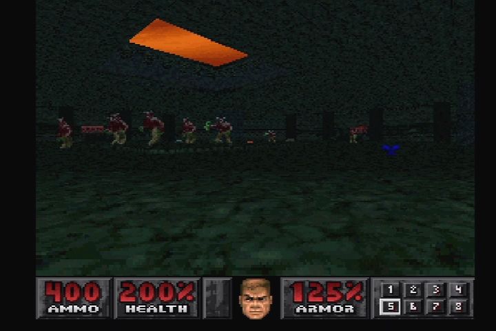 Doom (PlayStation) screenshot: Now the level title makes sense.