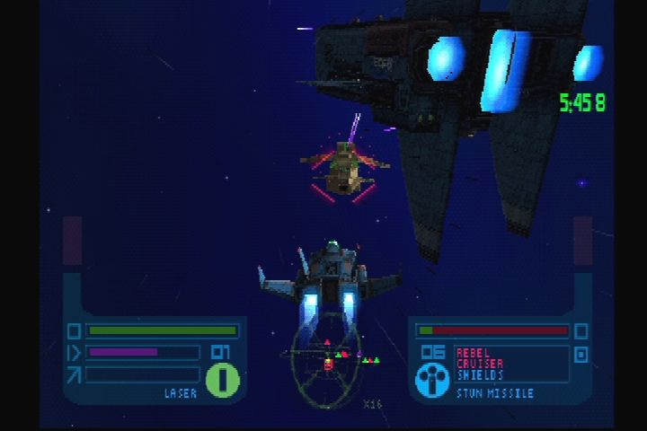 Colony Wars III: Red Sun (PlayStation) screenshot: Space missions as well.