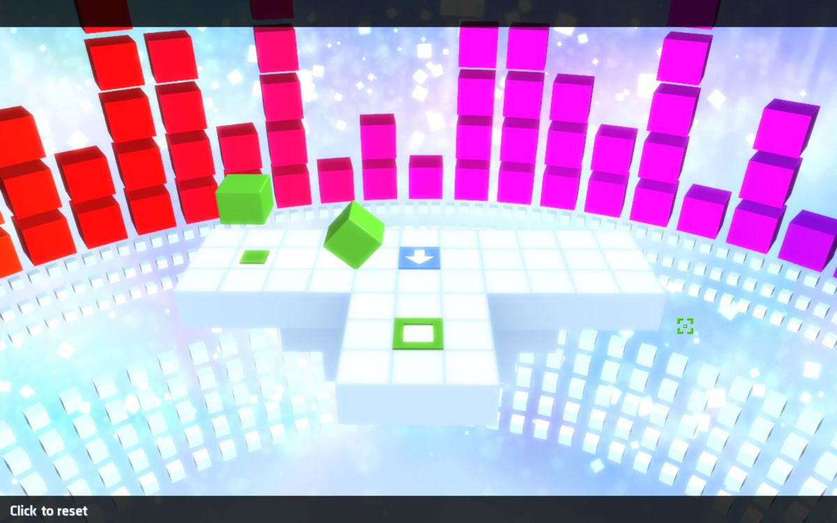Rubik's Puzzle Galaxy: Rush (Windows) screenshot: Toying with the arrows in a tutorial mode