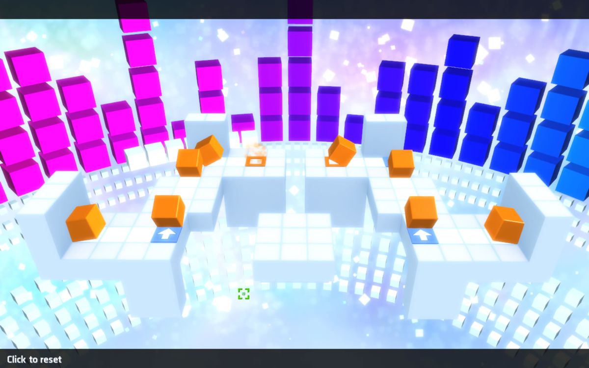 Rubik's Puzzle Galaxy: Rush (Windows) screenshot: It's a busy line