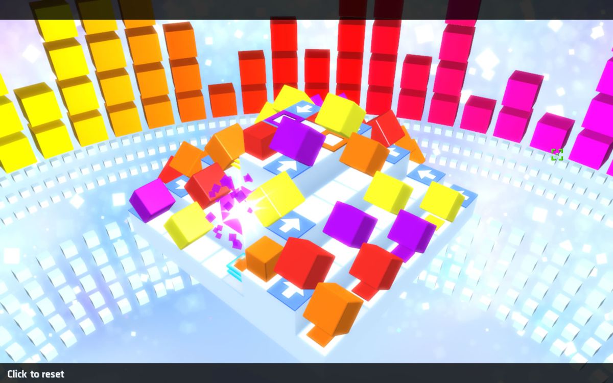 Rubik's Puzzle Galaxy: Rush (Windows) screenshot: Rotate the camera into any direction