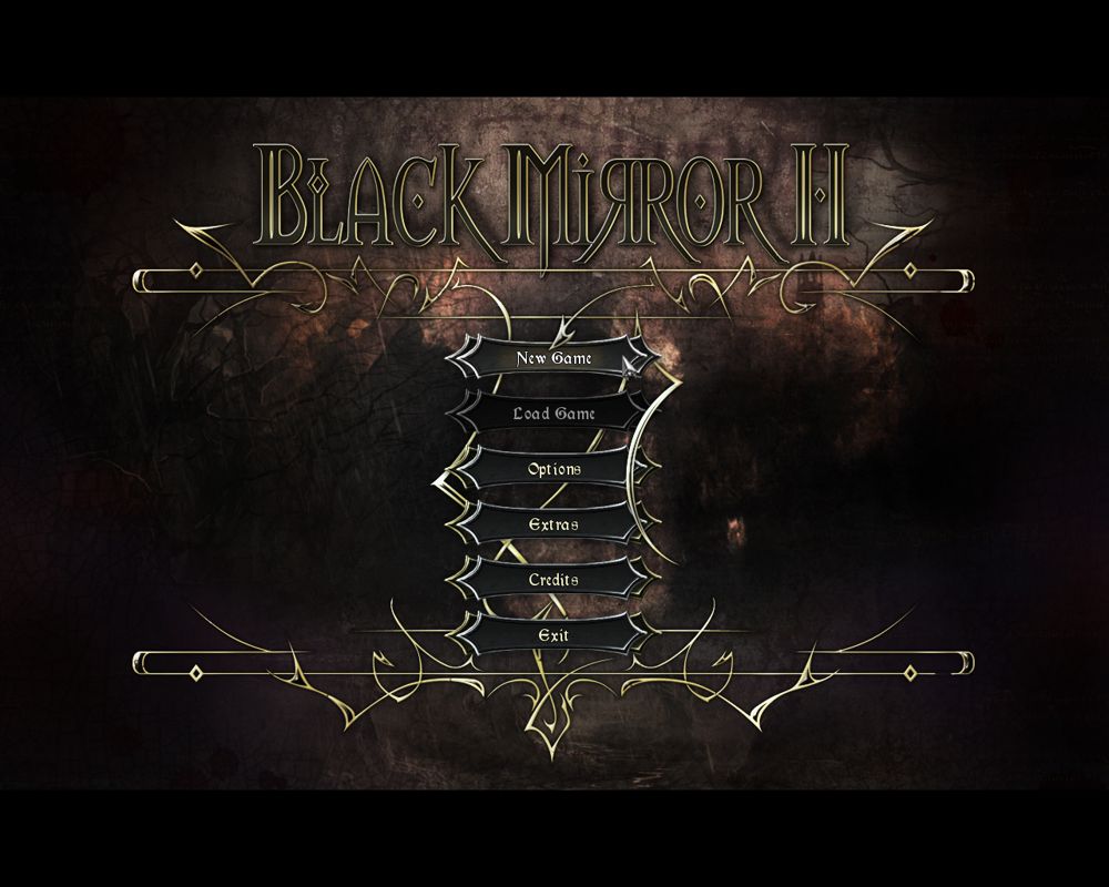 Black Mirror II: Reigning Evil (Windows) screenshot: Main Menu (English)