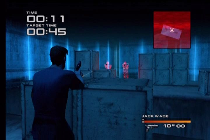 Headhunter (PlayStation 2) screenshot: Complete VR tests to gain higher-class headhunter licenses.