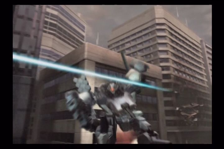Armored Core 3 (PlayStation 2) screenshot: Just missed.