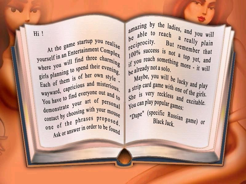 Rendezvous with a Stranger Girl (Windows) screenshot: Introduction with some fine touches of Engrish
