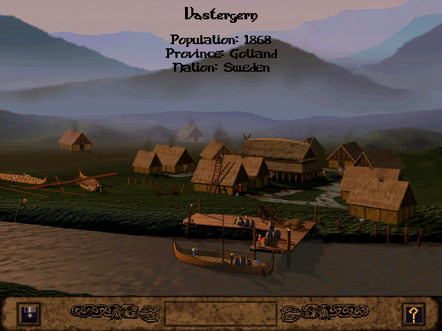 Vikings: The Strategy of Ultimate Conquest (Windows 16-bit) screenshot: Your settlement