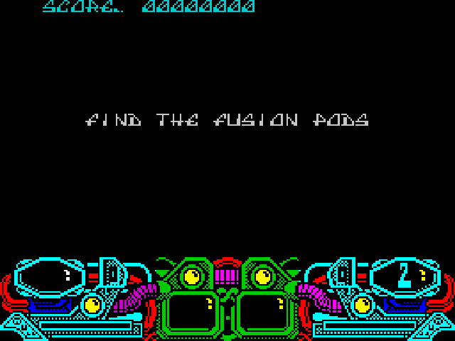 Screenshot of Dark Fusion (ZX Spectrum, 1988) - MobyGames