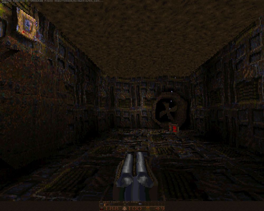 Quake Mission Pack No. I: Scourge of Armagon (Windows) screenshot: Underwater trap for the greedy ones
