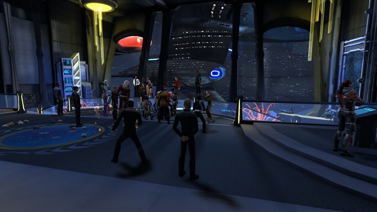 Star Trek Online (Windows) screenshot: Redesigned Earth spacedock, live on Feb 3, 2011
