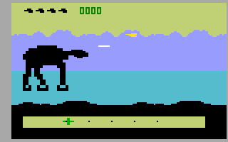 Star Wars: The Empire Strikes Back (Intellivision) screenshot: A game in progress