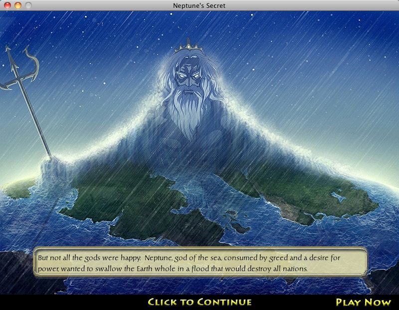 Neptune's Secret (Macintosh) screenshot: Intro