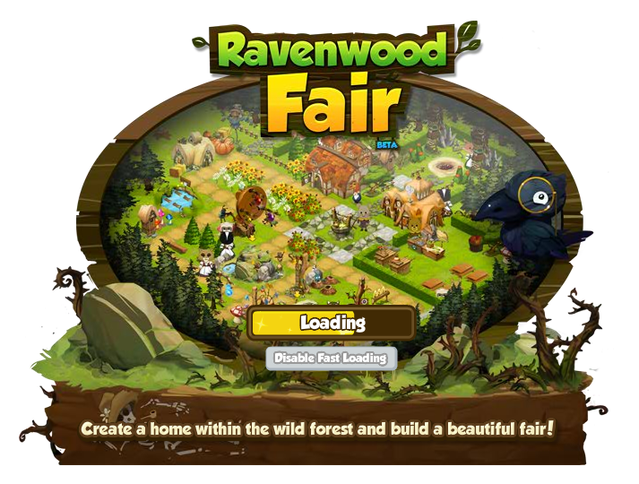 Ravenwood Fair (Browser) screenshot: Ravenwood Fair title screen