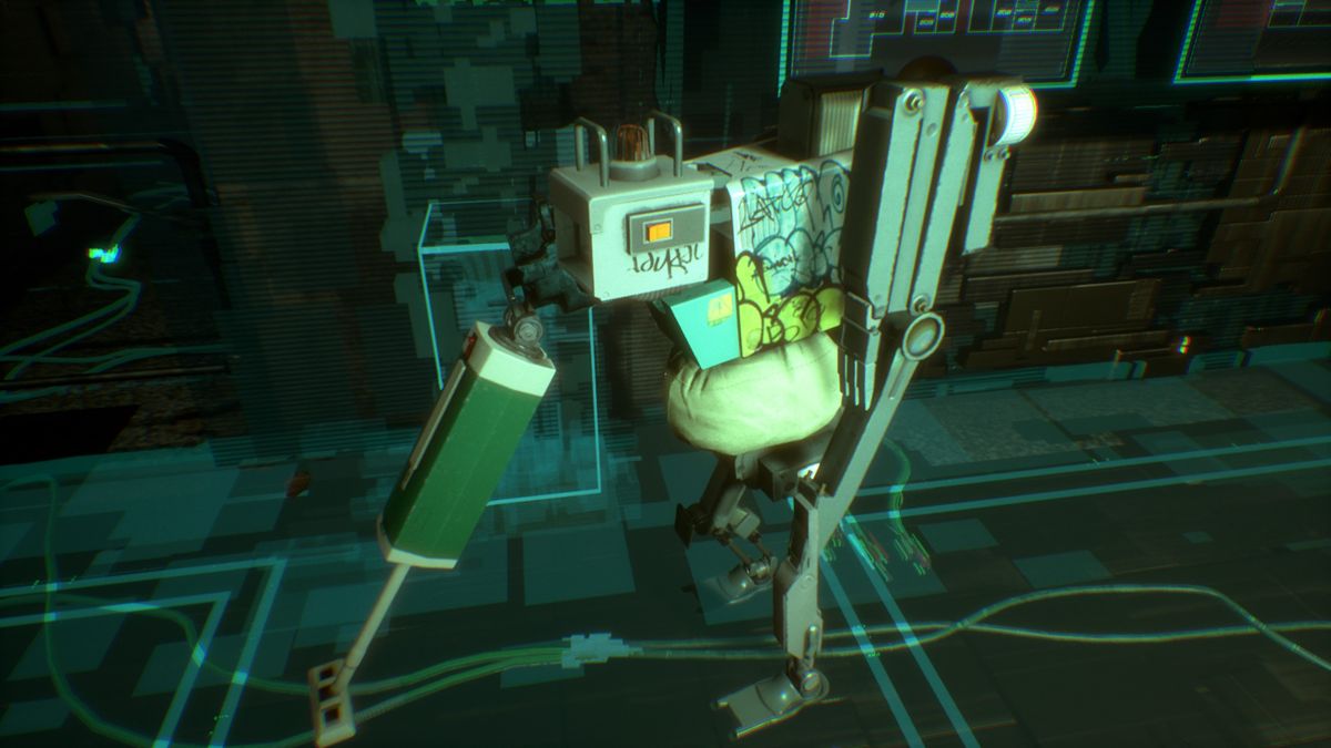 >observer_ (PlayStation 4) screenshot: One of the cleaning bots