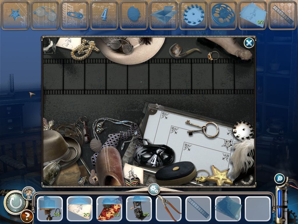 The Clumsys 2: Butterfly Effect (Macintosh) screenshot: Film puzzle