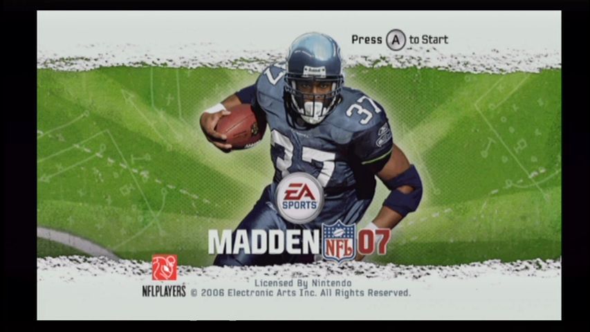 Madden NFL 07 (Wii) screenshot: Title screen