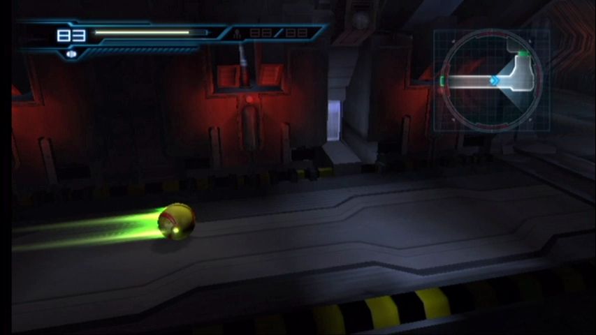 Metroid: Other M (Wii) screenshot: The Morph Ball is naturally still a feature.