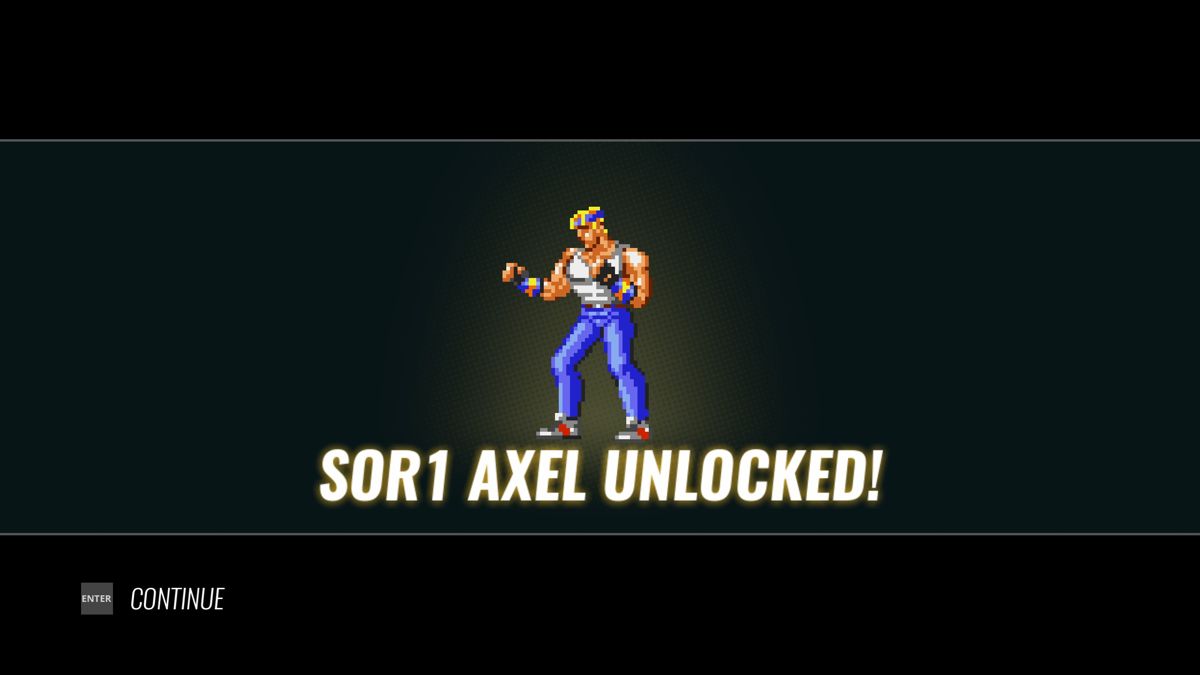 Streets of Rage 4 (Windows) screenshot: One of the many unlockable retro characters