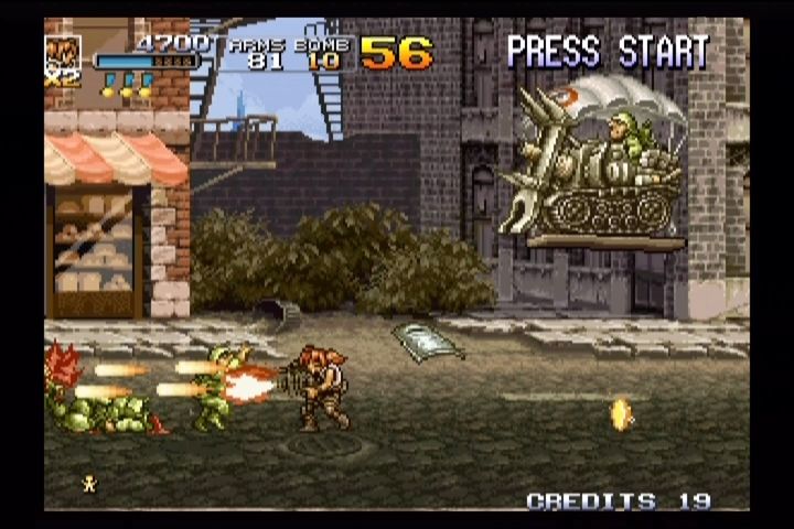 Screenshot of Metal Slug: Anthology (Wii, 2006) - MobyGames