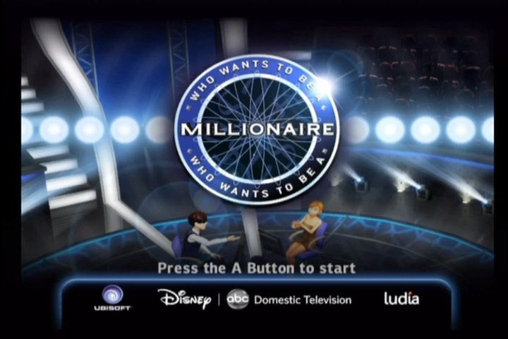 Who Wants to Be a Millionaire (Wii) screenshot: Title screen.