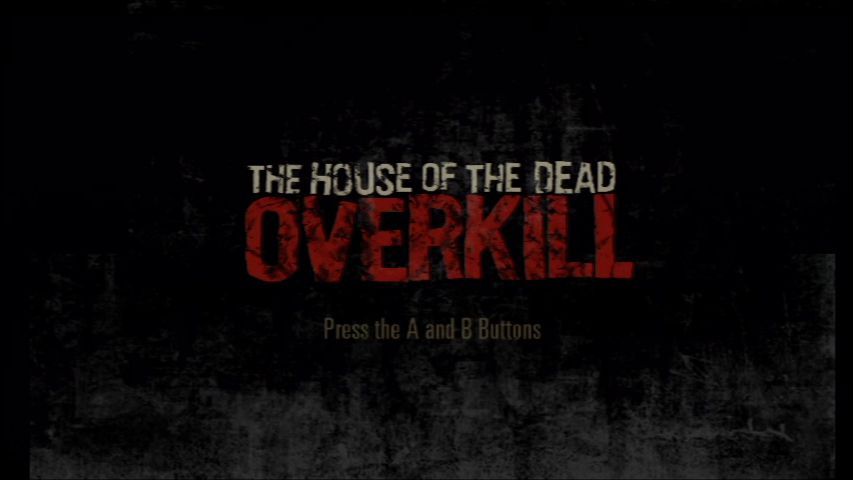 The House of the Dead: Overkill (Wii) screenshot: Title screen.