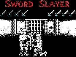 Sword Slayer (ZX Spectrum) screenshot: Fighting and fighting, doing my best to win