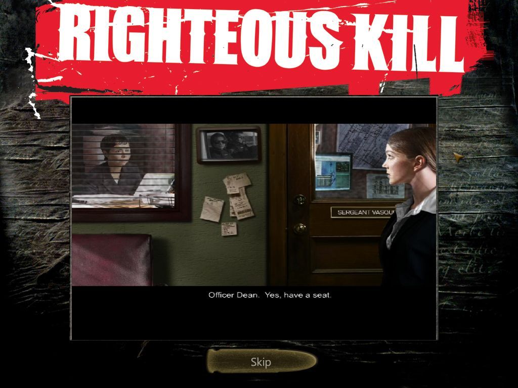 Righteous Kill (Macintosh) screenshot: cutscene