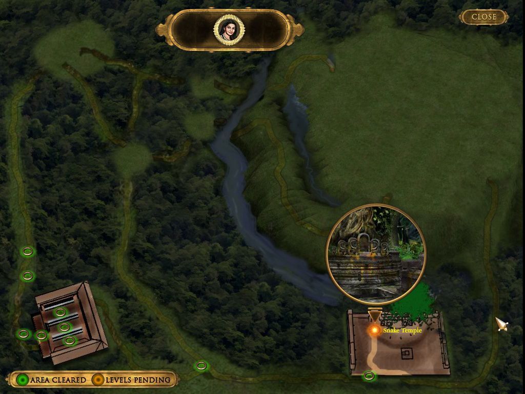The Dark Hills of Cherai (Macintosh) screenshot: Levels map