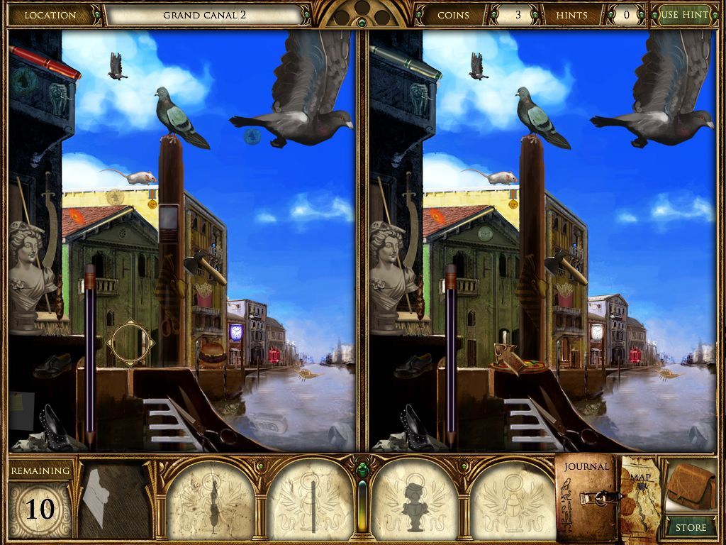 Curse of the Pharaoh: Napoleon's Secret (Macintosh) screenshot: Grand Canal 2 - compare