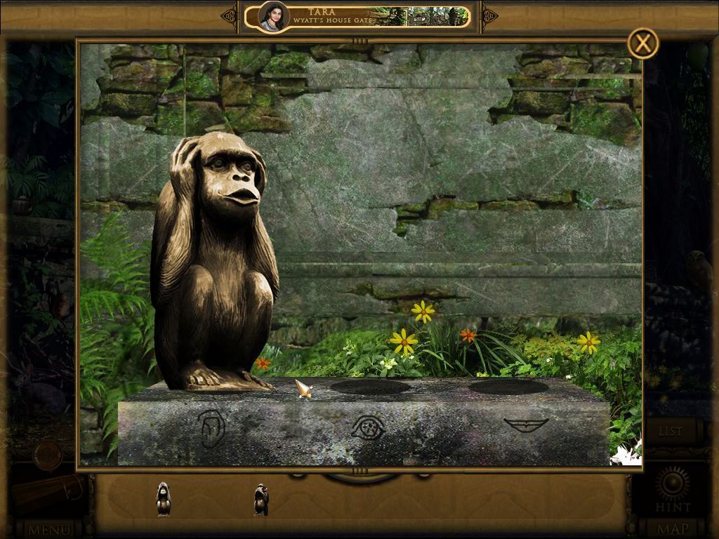 The Dark Hills of Cherai (Macintosh) screenshot: Mini puzzle monkeys