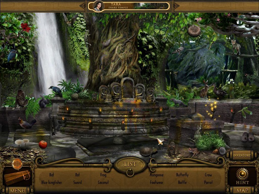The Dark Hills of Cherai (Macintosh) screenshot: Snake Temple - objects