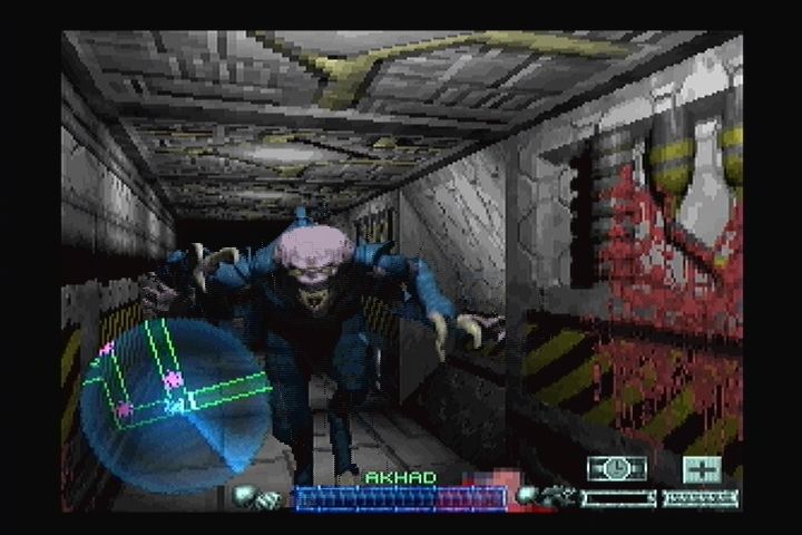 Space Hulk: Vengeance of the Blood Angels (3DO) screenshot: Genestealers swarm the hallways.