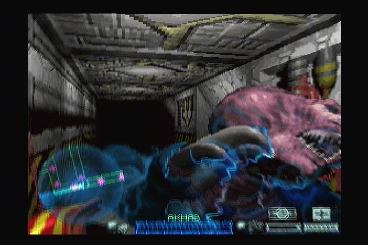 Space Hulk: Vengeance of the Blood Angels (3DO) screenshot: Having an electric claw helps.