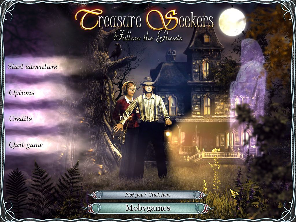 Treasure Seekers: Follow the Ghosts (Macintosh) screenshot: Title / main menu