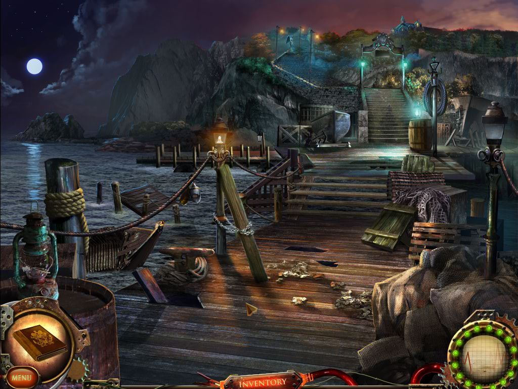 Nightfall Mysteries: Asylum Conspiracy (Macintosh) screenshot: Dock