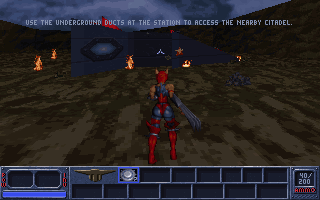 Eradicator (DOS) screenshot: Gameplay