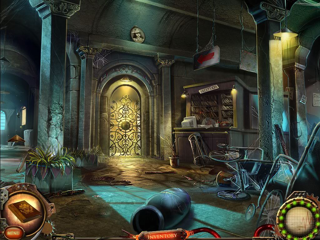Nightfall Mysteries: Asylum Conspiracy (Macintosh) screenshot: Main Hall