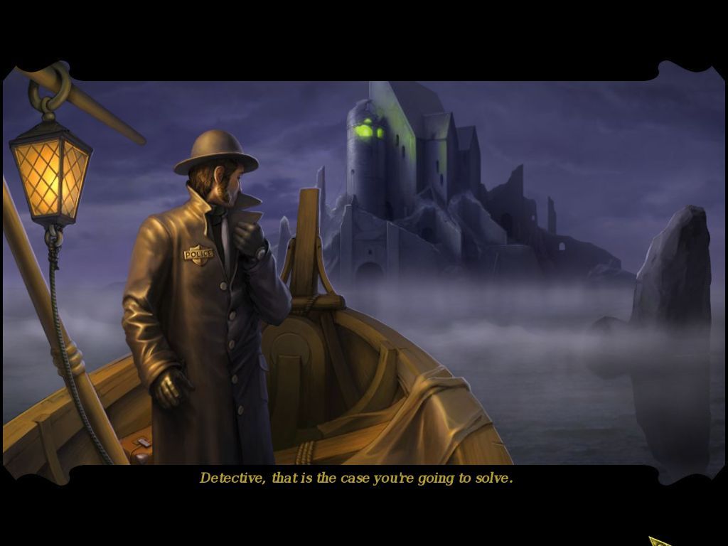 Elixir of Immortality (Macintosh) screenshot: Detective heading for island