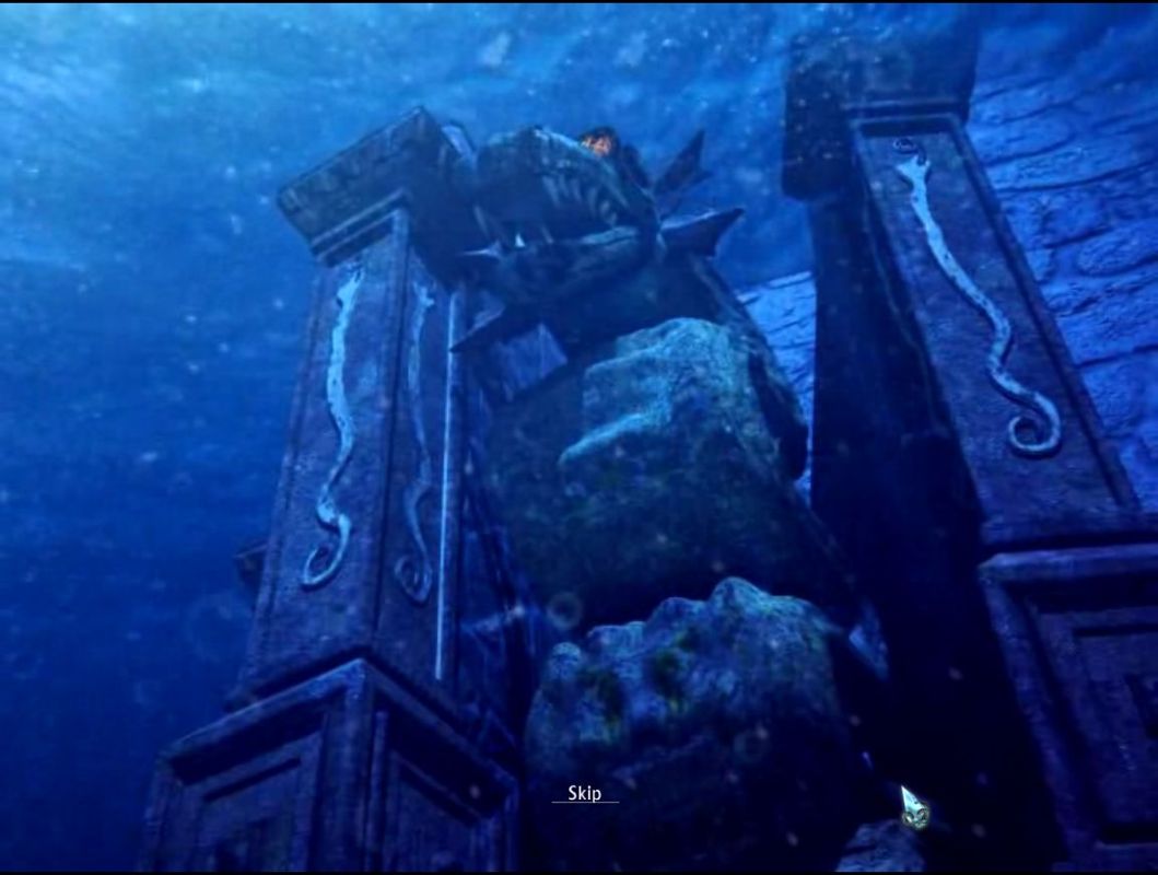 Twisted Lands: Shadow Town (Macintosh) screenshot: Underwater statue