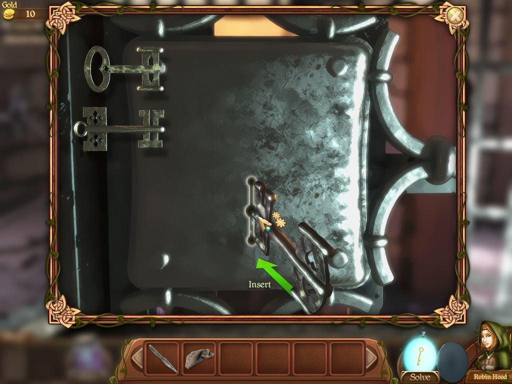 Robin's Quest: A Legend Born (Macintosh) screenshot: Cell Keys puzzle
