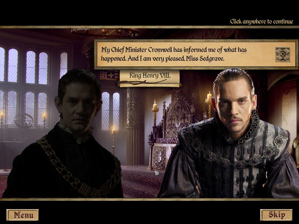 The Tudors (Macintosh) screenshot: King Henry VIII